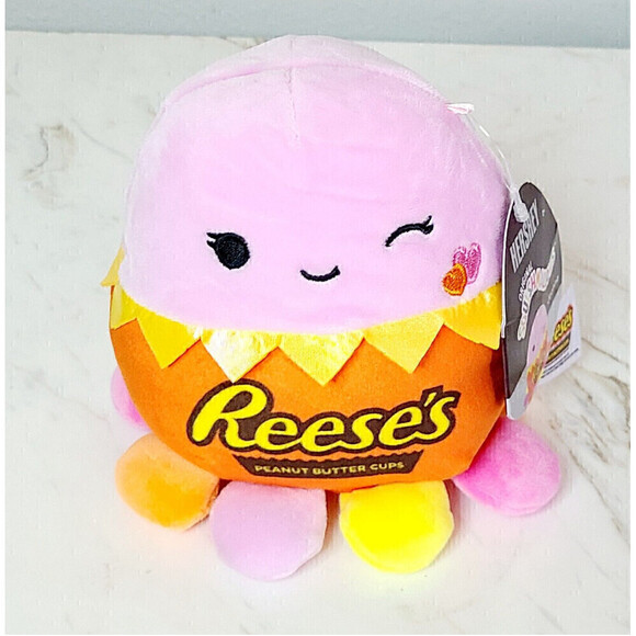 NWT Squishmallows 5 Inch Jeanne Octopus Hersheys Reese's Valentine's Day 2021 - Picture 2 of 10